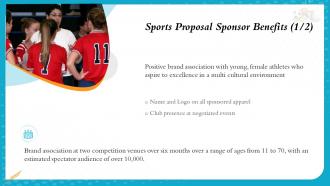 Sports proposal sponsor benefits ppt styles layout ideas