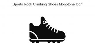 Sports Rock Climbing Shoes Monotone Icon In Powerpoint Pptx Png And Editable Eps Format