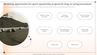 Sports Sponsorship Proposal For Drag Car Racing Tournament Powerpoint Presentation Slides Professionally Engaging