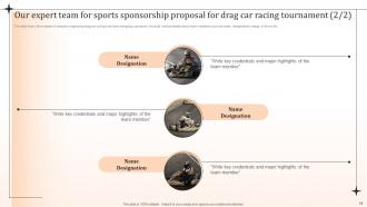 Sports Sponsorship Proposal For Drag Car Racing Tournament Powerpoint Presentation Slides Pre-designed Engaging