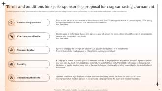 Sports Sponsorship Proposal For Drag Car Racing Tournament Powerpoint Presentation Slides Slides Adaptable