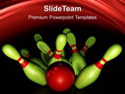 Sports strategy games powerpoint templates bowling business ppt slides