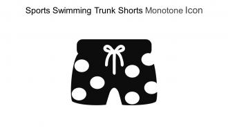 Sports Swimming Trunk Shorts Monotone Icon In Powerpoint Pptx Png And Editable Eps Format