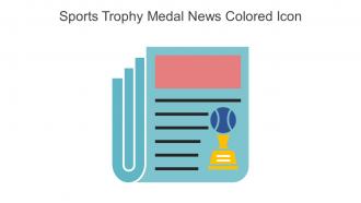 Sports Trophy Medal News Colored Icon In Powerpoint Pptx Png And Editable Eps Format