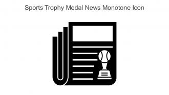 Sports Trophy Medal News Monotone Icon In Powerpoint Pptx Png And Editable Eps Format