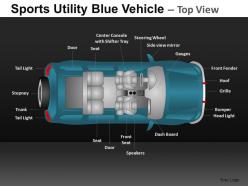Sports vehicle top view powerpoint presentation slides db