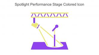 Spotlight Performance Stage Colored Icon In Powerpoint Pptx Png And Editable Eps Format
