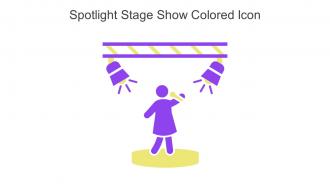 Spotlight Stage Show Colored Icon In Powerpoint Pptx Png And Editable Eps Format