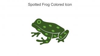 Spotted Frog Colored Icon In Powerpoint Pptx Png And Editable Eps Format
