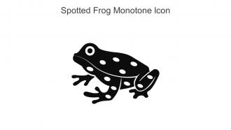 Spotted Frog Monotone Icon In Powerpoint Pptx Png And Editable Eps Format