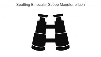 Spotting Binocular Scope Monotone Icon In Powerpoint Pptx Png And Editable Eps Format
