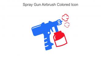 Spray Gun Airbrush Colored Icon In Powerpoint Pptx Png And Editable Eps Format