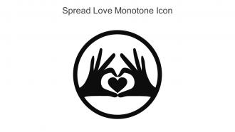 Spread Love Monotone Icon In Powerpoint Pptx Png And Editable Eps Format