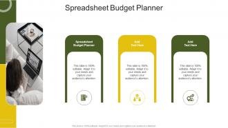 Spreadsheet Budget Planner In Powerpoint And Google Slides Cpb