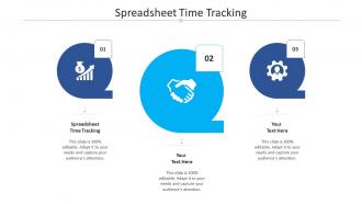 Spreadsheet time tracking ppt powerpoint presentation styles example topics cpb
