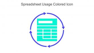 Spreadsheet Usage Colored Icon In Powerpoint Pptx Png And Editable Eps Format