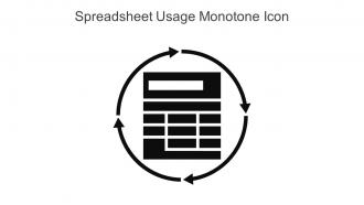 Spreadsheet Usage Monotone Icon In Powerpoint Pptx Png And Editable Eps Format