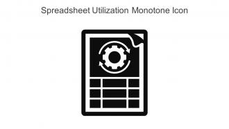 Spreadsheet Utilization Monotone Icon In Powerpoint Pptx Png And Editable Eps Format