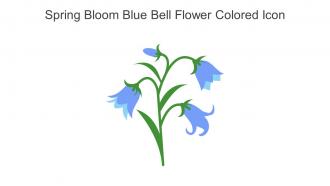 Spring Bloom Blue Bell Flower Colored Icon In Powerpoint Pptx Png And Editable Eps Format