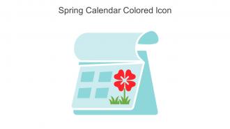 Spring Calendar Colored Icon In Powerpoint Pptx Png And Editable Eps Format