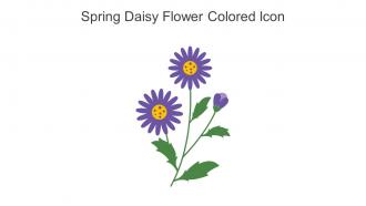Spring Daisy Flower Colored Icon In Powerpoint Pptx Png And Editable Eps Format
