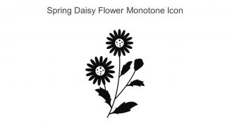 Spring Daisy Flower Monotone Icon In Powerpoint Pptx Png And Editable Eps Format