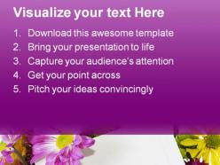 Spring flowers beauty powerpoint background and template 1210