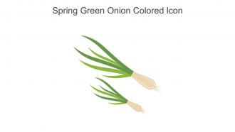 Spring Green Onion Colored Icon In Powerpoint Pptx Png And Editable Eps Format