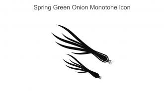 Spring Green Onion Monotone Icon In Powerpoint Pptx Png And Editable Eps Format