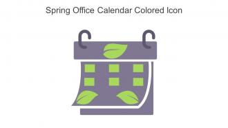 Spring Office Calendar Colored Icon In Powerpoint Pptx Png And Editable Eps Format
