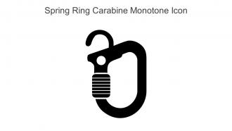 Spring Ring Carabine Monotone Icon In Powerpoint Pptx Png And Editable Eps Format