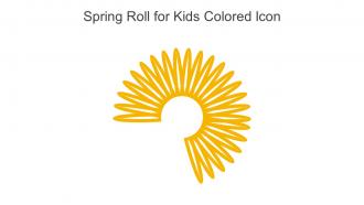 Spring Roll For Kids Colored Icon In Powerpoint Pptx Png And Editable Eps Format