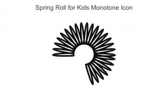 Spring Roll For Kids Monotone Icon In Powerpoint Pptx Png And Editable Eps Format