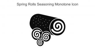Spring Rolls Seasoning Monotone Icon In Powerpoint Pptx Png And Editable Eps Format