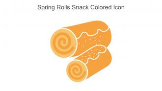 Spring Rolls Snack Colored Icon In Powerpoint Pptx Png And Editable Eps Format