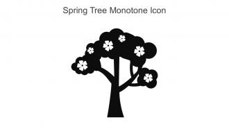Spring Tree Monotone Icon In Powerpoint Pptx Png And Editable Eps Format
