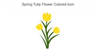 Spring Tulip Flower Colored Icon In Powerpoint Pptx Png And Editable Eps Format