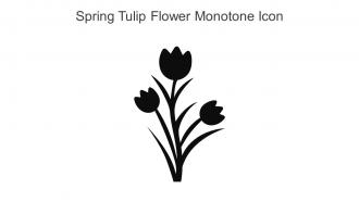 Spring Tulip Flower Monotone Icon In Powerpoint Pptx Png And Editable Eps Format