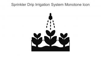 Sprinkler Drip Irrigation System Monotone Icon In Powerpoint Pptx Png And Editable Eps Format