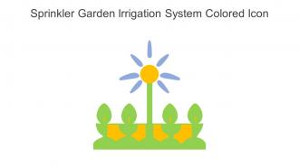 Sprinkler Garden Irrigation System Colored Icon In Powerpoint Pptx Png And Editable Eps Format
