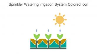 Sprinkler Watering Irrigation System Colored Icon In Powerpoint Pptx Png And Editable Eps Format
