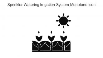 Sprinkler Watering Irrigation System Monotone Icon In Powerpoint Pptx Png And Editable Eps Format