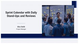 Sprint Calendar With Daily Stand Ups And Reviews PPT Structure AT