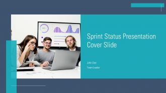 Sprint Status Presentation Cover Slide PPT Template ACP