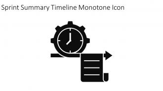 Sprint Summary Timeline Monotone Icon In Powerpoint Pptx Png And Editable Eps Format
