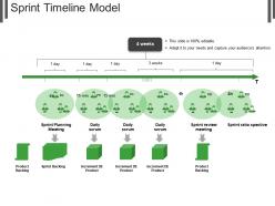 Sprint timeline model powerpoint shapes