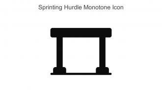 Sprinting Hurdle Monotone Icon In Powerpoint Pptx Png And Editable Eps Format