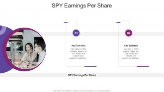 SPY Earnings Per Share In Powerpoint And Google Slides Cpb