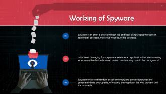 Spyware In Cyber Security Training Ppt Image Content Ready