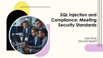 SQL Injection And Compliance Meeting Security Standards PPT Demonstration AT